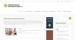 Desktop Screenshot of fernstudium-informationen.de